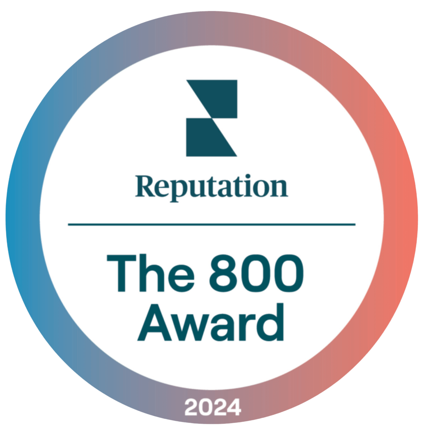 The 800 Club Reputation Award